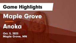Maple Grove  vs Anoka  Game Highlights - Oct. 5, 2023