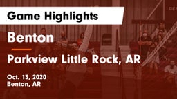 Benton  vs Parkview Little Rock, AR Game Highlights - Oct. 13, 2020