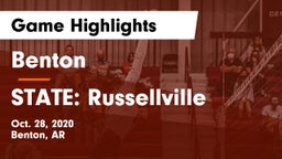 Benton  vs STATE: Russellville Game Highlights - Oct. 28, 2020