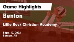 Benton  vs Little Rock Christian Academy Game Highlights - Sept. 10, 2022