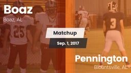 Matchup: Boaz  vs. Pennington  2017