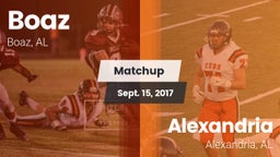 Matchup: Boaz  vs. Alexandria  2017