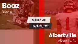 Matchup: Boaz  vs. Albertville  2017