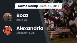 Recap: Boaz  vs. Alexandria  2017