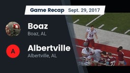Recap: Boaz  vs. Albertville  2017