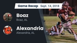 Recap: Boaz  vs. Alexandria  2018