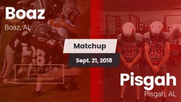 Matchup: Boaz  vs. Pisgah  2018