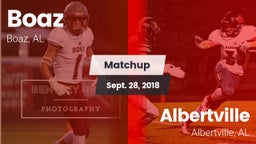 Matchup: Boaz  vs. Albertville  2018
