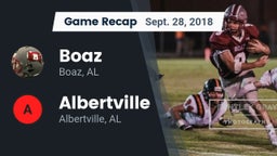 Recap: Boaz  vs. Albertville  2018