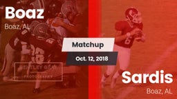 Matchup: Boaz  vs. Sardis  2018