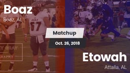 Matchup: Boaz  vs. Etowah  2018