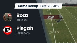 Recap: Boaz  vs. Pisgah  2019