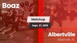 Matchup: Boaz  vs. Albertville  2019
