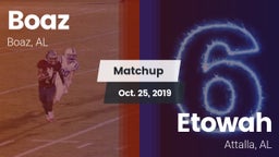 Matchup: Boaz  vs. Etowah  2019