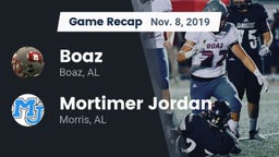 Recap: Boaz  vs. Mortimer Jordan  2019