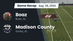 Recap: Boaz  vs. Madison County  2020