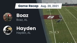 Recap: Boaz  vs. Hayden  2021