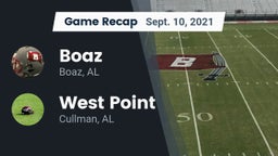 Recap: Boaz  vs. West Point  2021