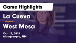 La Cueva  vs West Mesa Game Highlights - Oct. 15, 2019