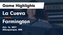 La Cueva  vs Farmington  Game Highlights - Oct. 16, 2021