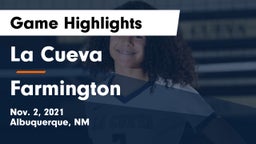La Cueva  vs Farmington  Game Highlights - Nov. 2, 2021