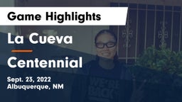 La Cueva  vs Centennial  Game Highlights - Sept. 23, 2022