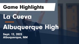 La Cueva  vs Albuquerque High  Game Highlights - Sept. 12, 2023