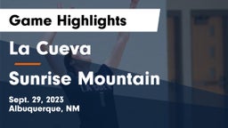 La Cueva  vs Sunrise Mountain Game Highlights - Sept. 29, 2023