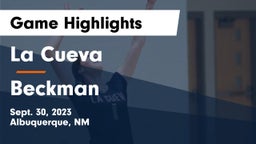 La Cueva  vs Beckman Game Highlights - Sept. 30, 2023