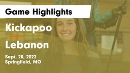 Kickapoo  vs Lebanon  Game Highlights - Sept. 20, 2022