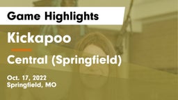 Kickapoo  vs Central  (Springfield) Game Highlights - Oct. 17, 2022