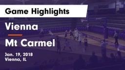 Vienna  vs Mt Carmel Game Highlights - Jan. 19, 2018