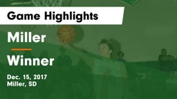 Miller  vs Winner  Game Highlights - Dec. 15, 2017