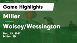 Miller  vs Wolsey/Wessington Game Highlights - Dec. 19, 2017
