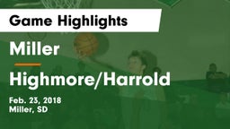 Miller  vs Highmore/Harrold Game Highlights - Feb. 23, 2018