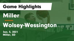 Miller  vs Wolsey-Wessington  Game Highlights - Jan. 5, 2021