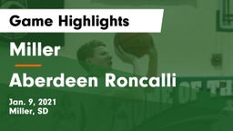 Miller  vs Aberdeen Roncalli Game Highlights - Jan. 9, 2021