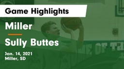 Miller  vs Sully Buttes Game Highlights - Jan. 14, 2021