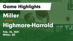 Miller  vs Highmore-Harrold  Game Highlights - Feb. 26, 2021