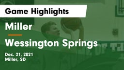 Miller  vs Wessington Springs  Game Highlights - Dec. 21, 2021