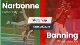 Matchup: Narbonne  vs. Banning  2018