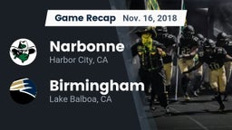 Recap: Narbonne  vs. Birmingham  2018