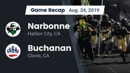 Recap: Narbonne  vs. Buchanan  2019