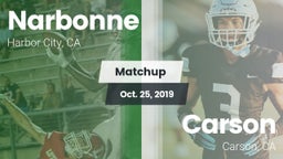 Matchup: Narbonne  vs. Carson  2019