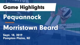 Pequannock  vs Morristown Beard Game Highlights - Sept. 18, 2019