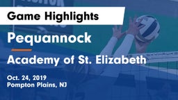 Pequannock  vs Academy of St. Elizabeth Game Highlights - Oct. 24, 2019