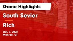 South Sevier  vs Rich  Game Highlights - Oct. 7, 2022