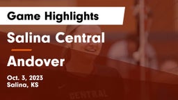 Salina Central  vs Andover  Game Highlights - Oct. 3, 2023