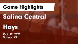Salina Central  vs Hays  Game Highlights - Oct. 12, 2023