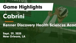 Cabrini  vs Kenner Discovery Health Sciences Academy Game Highlights - Sept. 29, 2020